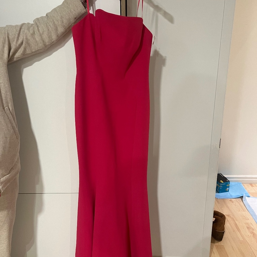 Fuschia evening dress